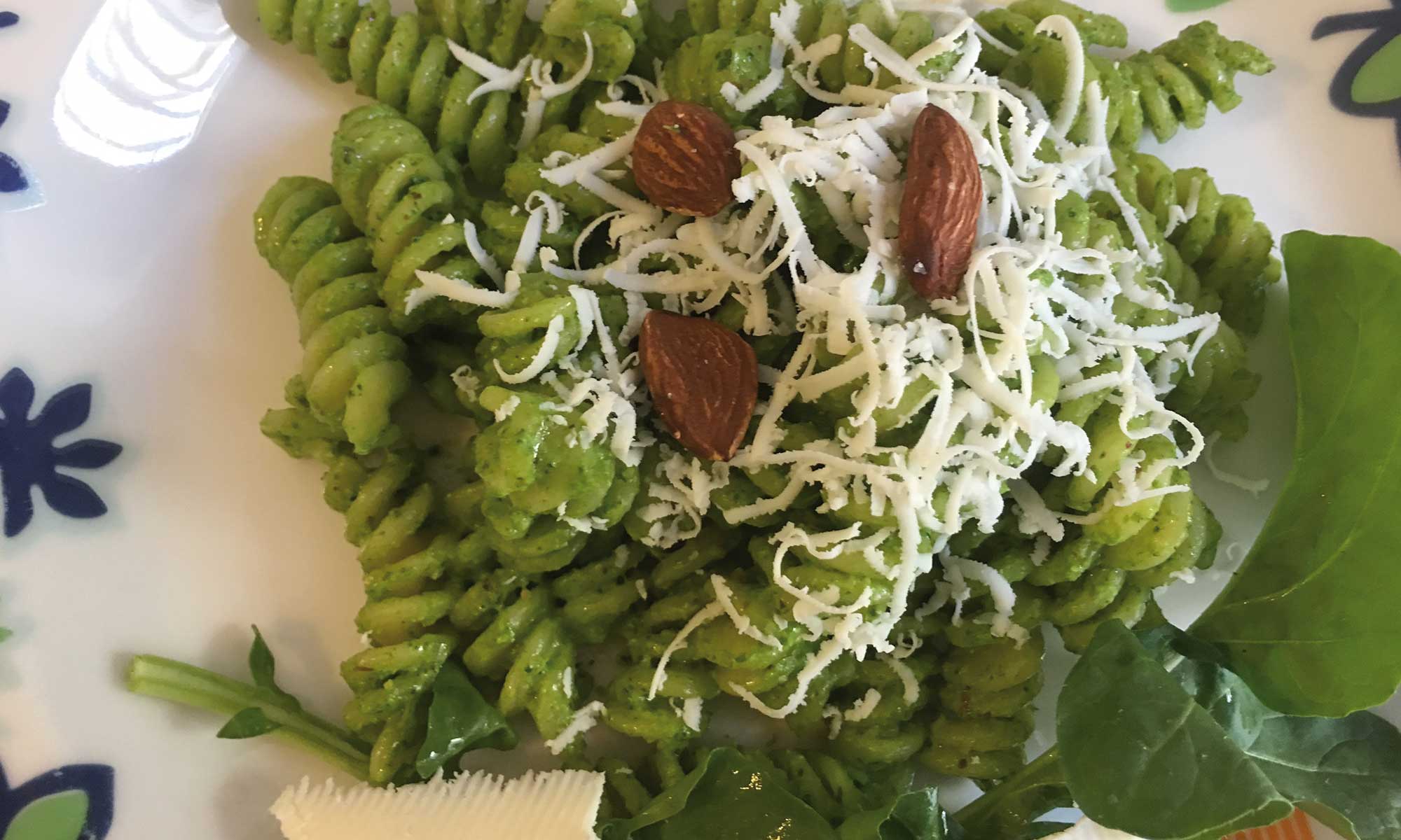 fusilli al pesto di rucola