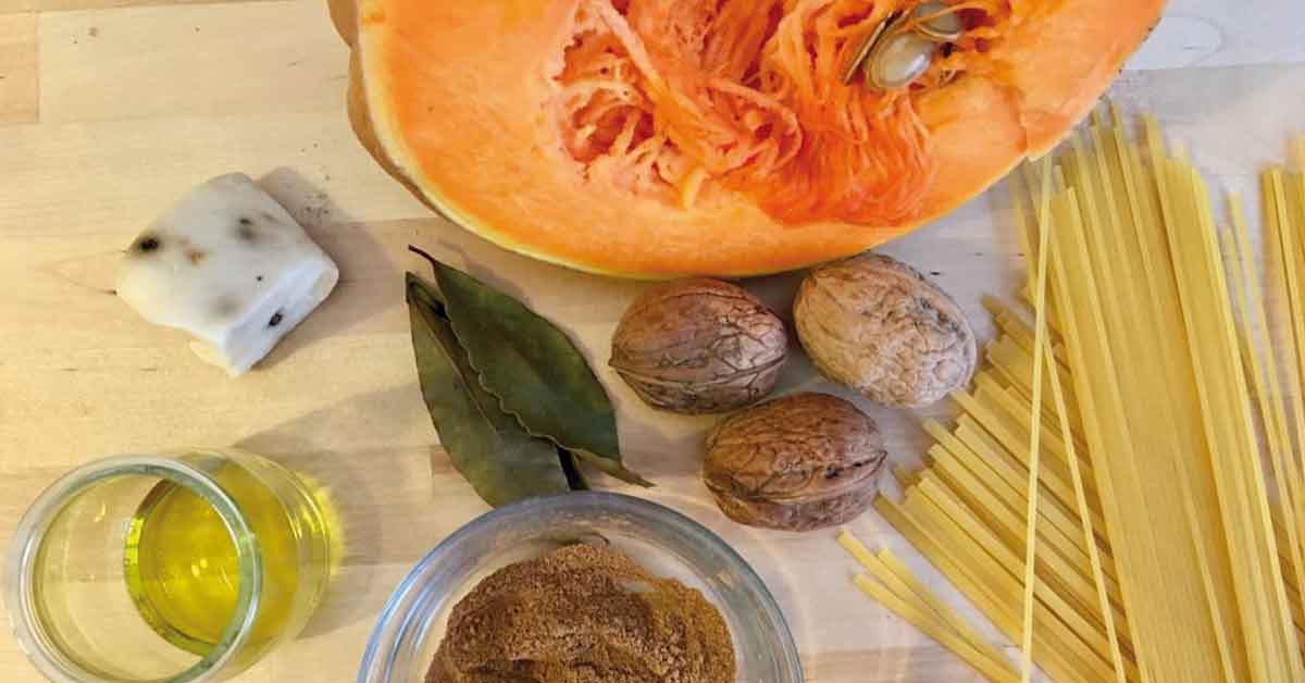 ingredienti-per-pasta-zucca-e-noci