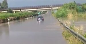 Allagamenti sull'Autostrada Palermo - Messina