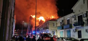 I vigili del fuoco in azione