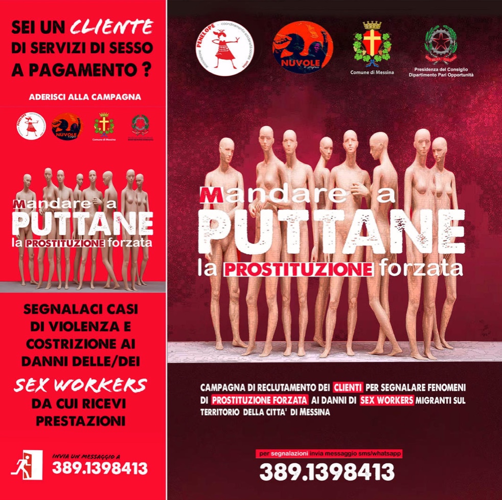 M-andare a puttane la prostituzione forzata”, i progetti di Nuvole in  progress